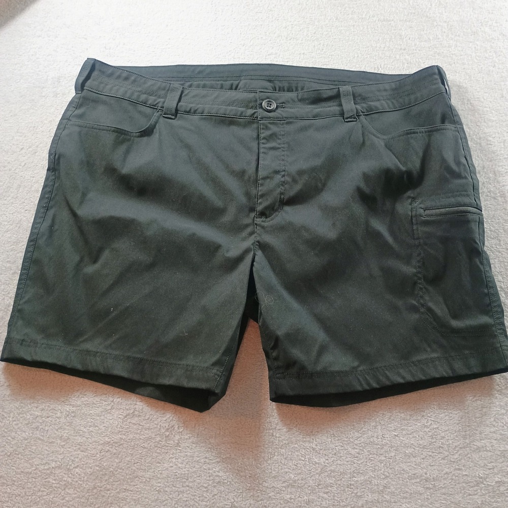 Eddie Bauer Womens Hiking Shorts Dark Gray 22W Side Zip Pocket